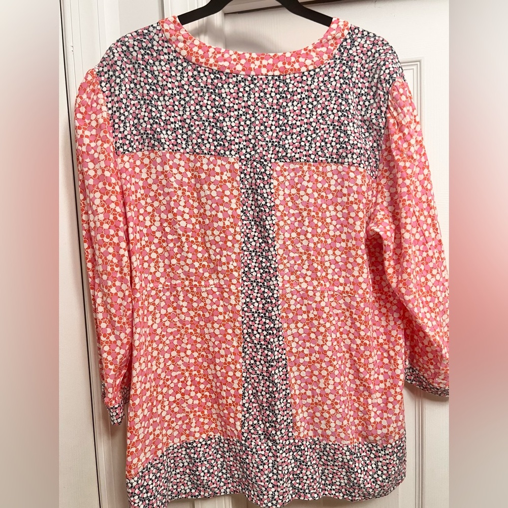 Boden Size 18 Mollie top in “Melon Crush Bloomsbury Spot” Print - Picture 10 of 14